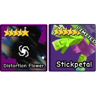 Distortion Flower +Stickpetal bundle