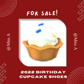 2022 BIRTHDAY CUPCAKE SHOES