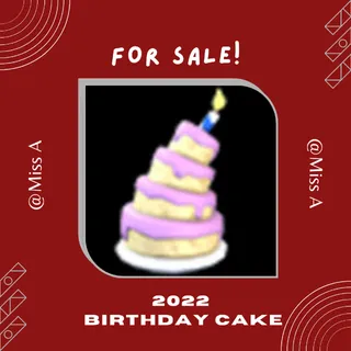 2022 BIRTHDAY CAKE