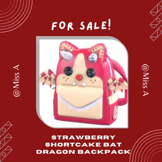 4X STRAWBERRY SHORTCAKE BAT DRAGON BACKPACK