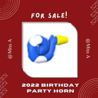 2022 BIRTHDAY PARTY HORN
