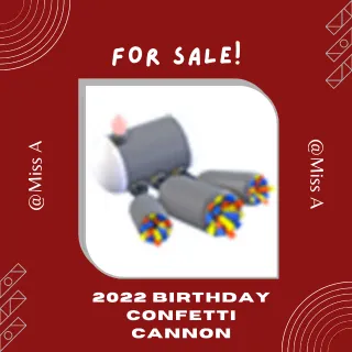 2022 BIRTHDAY CONFETTI CANNON 