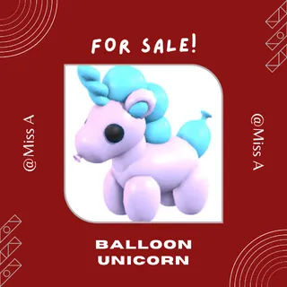 MFR BALLOON UNICORN