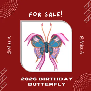 25X MEGA 2026 BIRTHDAY BUTTERFLY
