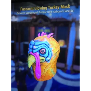 Glowing turkey mask 