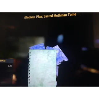 Sacred mothman tome plan (ps4/5) 