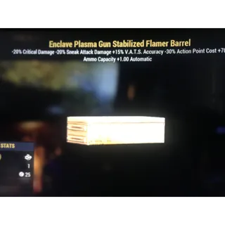 Enclave Stabilized Flamer Barrel PlayStation 