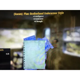  Brotherhood Underarmor Style plan 