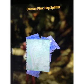 Hog Splitter Plan