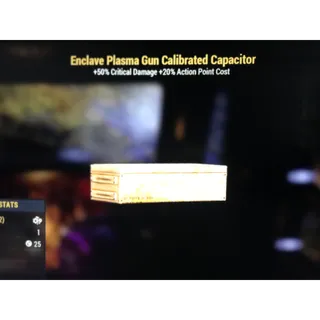 Enclave Plasma Calibrated Capacitor 