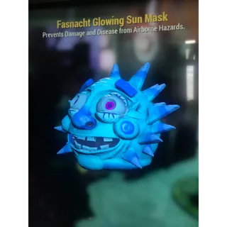 Glowing sun mask 
