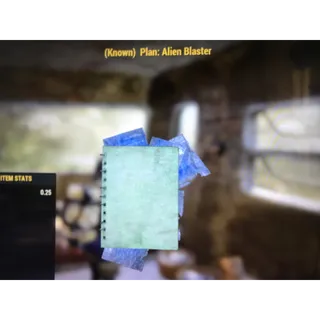 Alien Blaster Plan Fallout 76 (PS4/5)