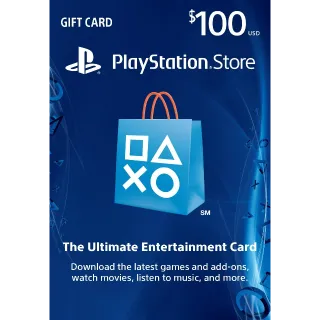 $100 Playstation Store US - SPECIAL OFFER!