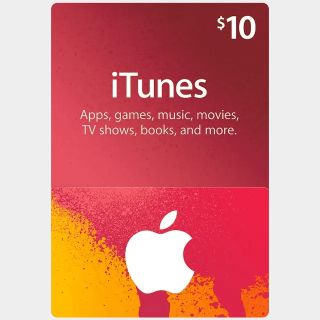 $10 iTunes Gift Card US - SPECIAL OFFER!