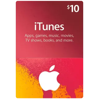$10 iTunes Gift Card US - SPECIAL OFFER!
