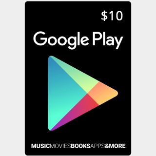 $10 Google Play Gift Card US - FLP Only!
