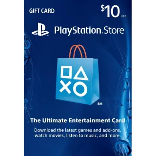 $10 PlayStation Store US