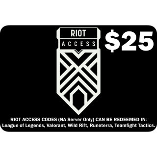 $25.00 Riot Access Card - Other Gift Cards - Gameflip