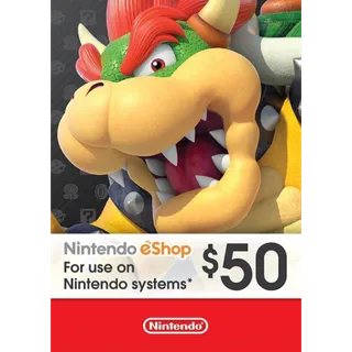 $50 Nintendo eShop US