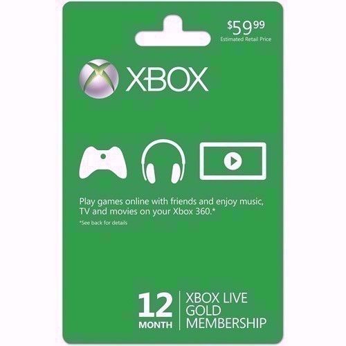 Xbox Live Gold Membership (12Month) Xbox Gift Card Gift Cards Gameflip