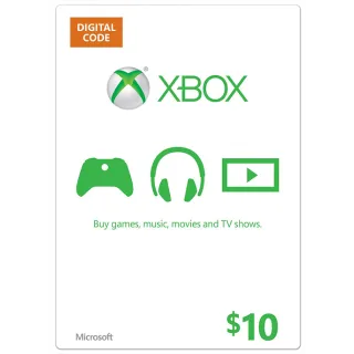 $10 Xbox Gift Card US - SPECIAL OFFER!