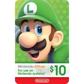 $10 Nintendo eShop US