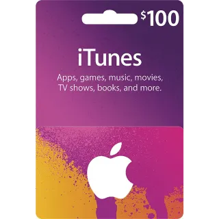 $100 iTunes US