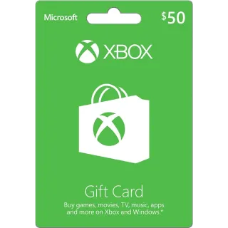 $50 Xbox Digital Code - SPECIAL OFFER!