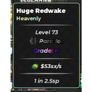 Anime Dice | Heavenly Huge RedWake 1 in 2.5sp| $53sx/s | Paradox Trait | Infinite Grade |