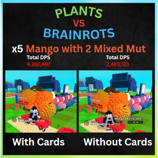 x5 Mango With 2 Mixed Mutation - Plants Vs Brainrots