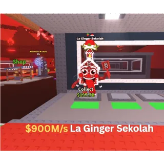 900m/s La Ginger Sekolah