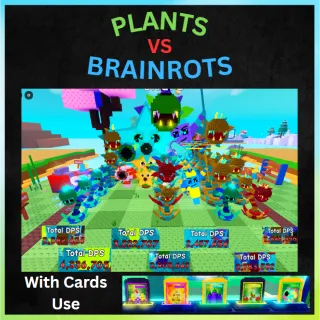 35/35 Plants with 2 Mutations over 2m+ Total DPS each lane - Plants Vs Brainrots
