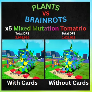x5 Mixed Mutation Tomatrio - Plants Vs Brainrots