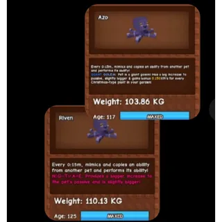 x2 Mimic Octopus 103kg&110kg