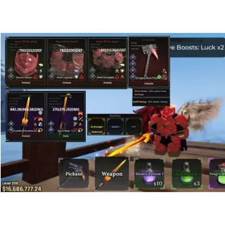 The Forge Acccount- Archangel Heart Of The Island Set Super End Game Account (LEVEL 200)