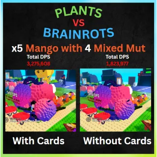 x5 Mango with 4 Mixed Mutation - Plants Vs Brainrots