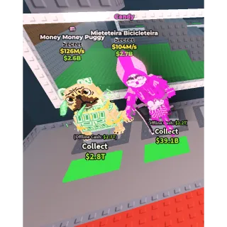 $126M/s Money Money Puggy & $104M/s Mieteteira Bicicleteira