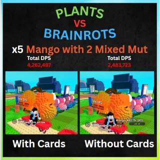 x5 Mango With 2 Mixed Mutation - Plants Vs Brainrots