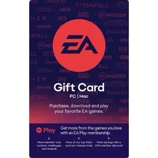 $25.00 USD EA Play Gift Card