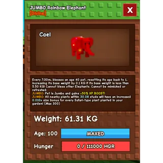 RAINBOW HATCH ELEPHANT 60KG max passive🧿 FAST DELIVERY🧿