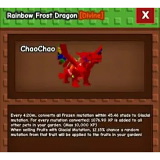 RAINBOW FROST DRAGON 🧿FAST DELIVERY🧿