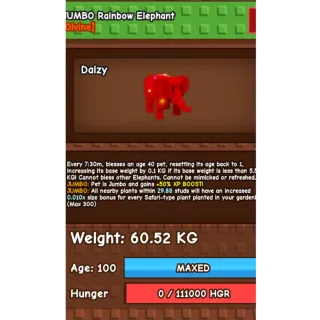 RAINBOW HATCH ELEPHANT 60KG max passive🧿 FAST DELIVERY🧿 NOT DUPED!