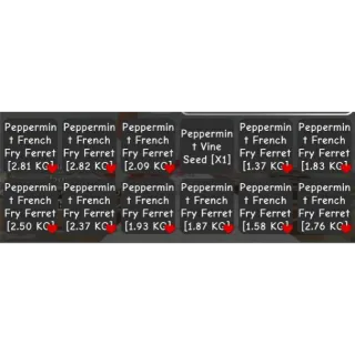 Peppermint French fry ferret 