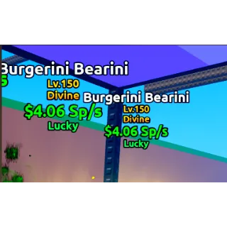 LUCKY Burgerini Bearini 4.06Sp/s