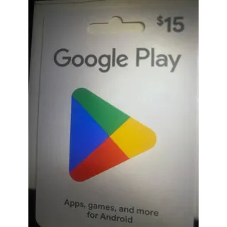 $15.00 USD Google Play