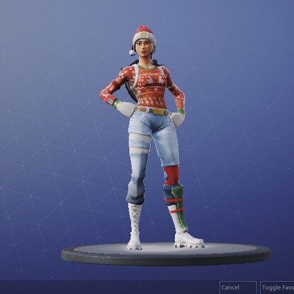 fortnite christmas skin - fortnite all christmas skins