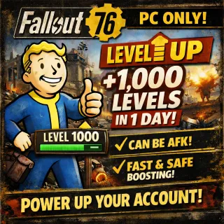 FALLOUT 76 PC +1000 FAST LEVELS AFK 