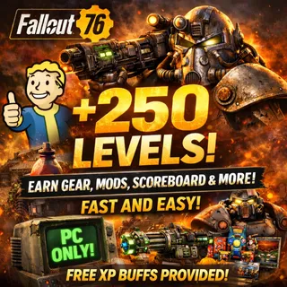 Fallout 76 PC +250 Fast Level Boosting