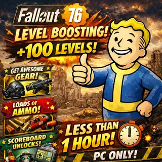 Fallout 76 PC +100 Fast Level Boosting