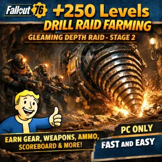 Fallout 76 PC +250 AFK Fast Level Boosting